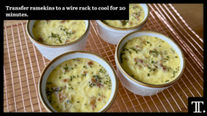 Transfer ramekins to a wire rack to cool for 20 minutes.